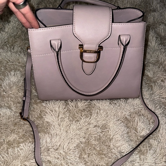 Nine West Lavender Shoulder Bag with Crossbody Strap Option - Picture 7 of 7